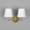 Busan Modern Brass Double Wall Light Sconce Mullan Lighting