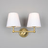 Busan Modern Brass Double Wall Light Sconce Mullan Lighting