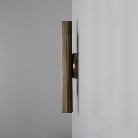 Royce Modern Reeded  Double Wall Light Wall Sconce Mullan Lighting   