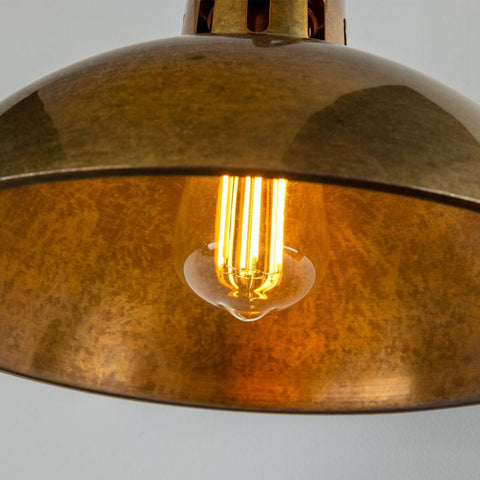 Paris Industrial Brass Swan Neck Wall Light Wall Sconce Mullan Lighting   
