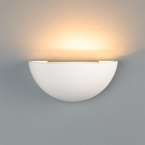 Bonn Half Dome Plaster Wall Light 28cm 