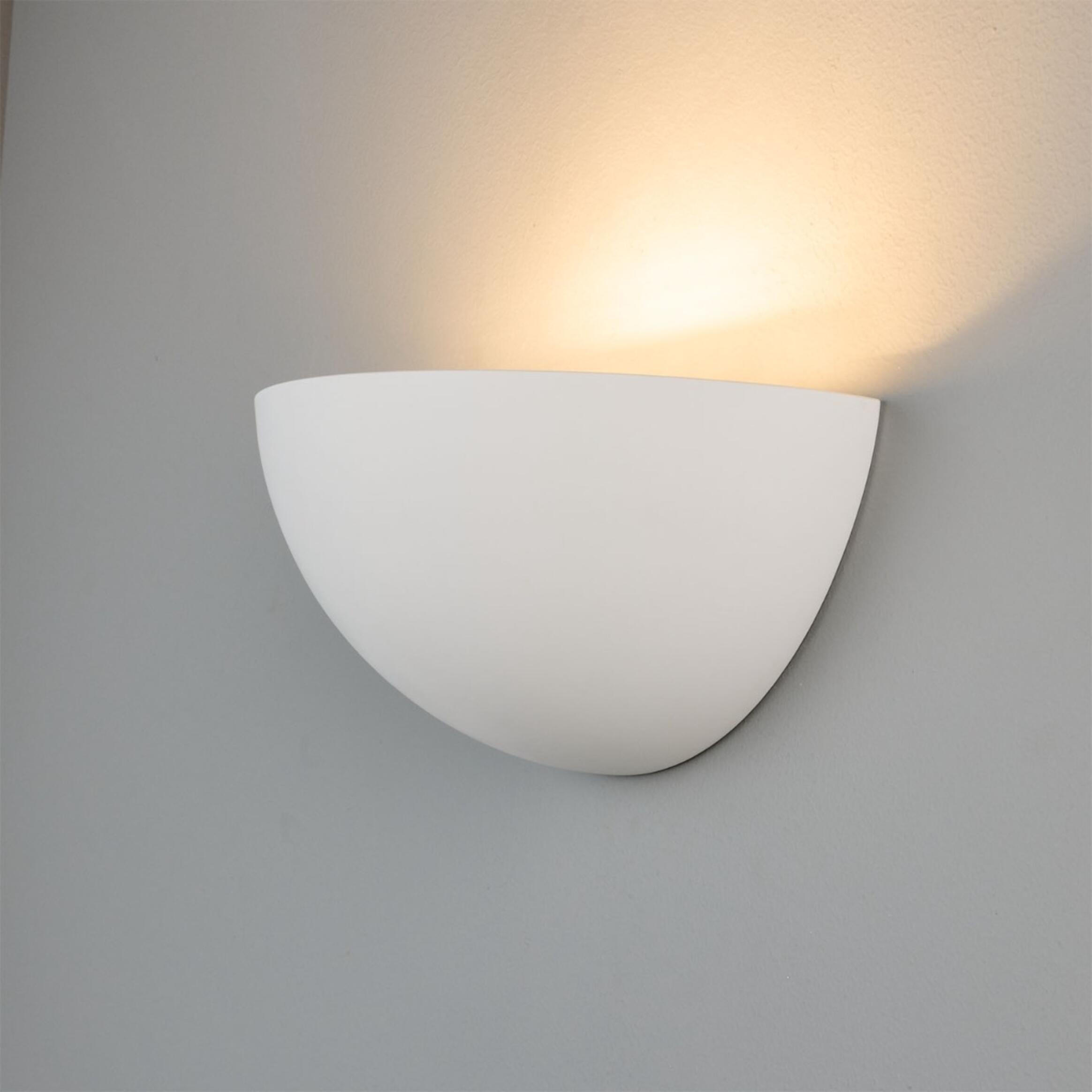 Bonn Half Dome Plaster Wall Light 