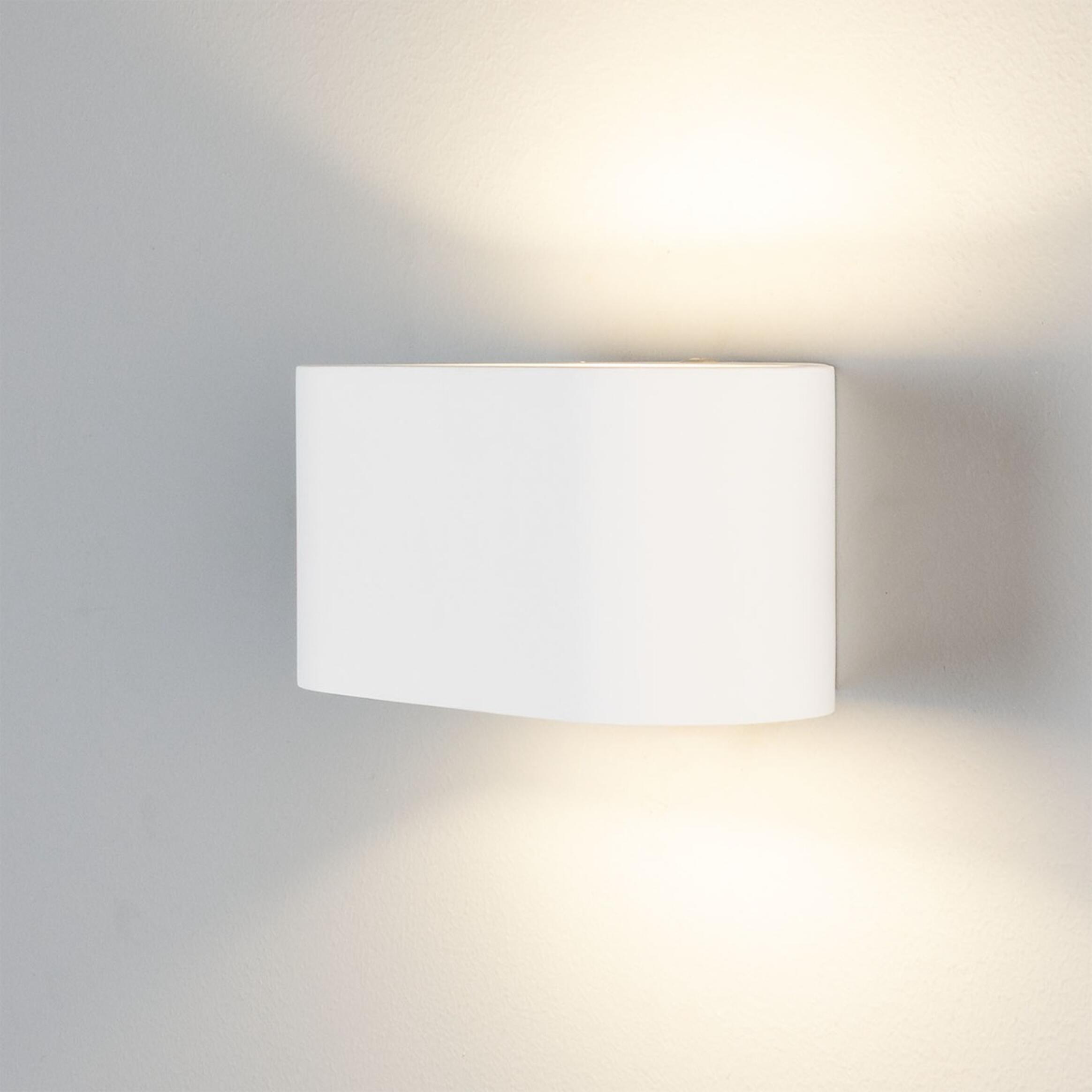 Innsbruck Elliptical Plaster Wall Light 18cm IP20