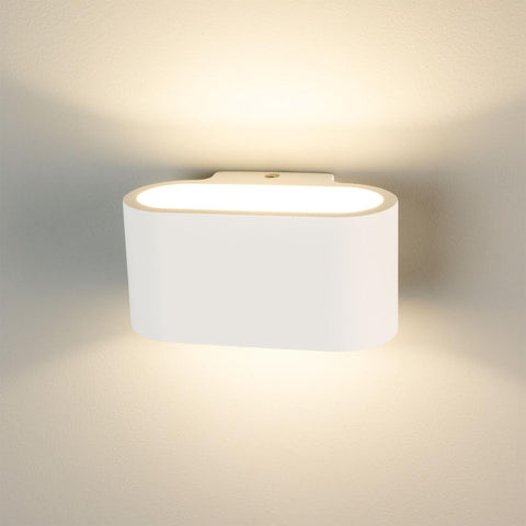 Innsbruck Elliptical Plaster Wall Light 18cm IP20