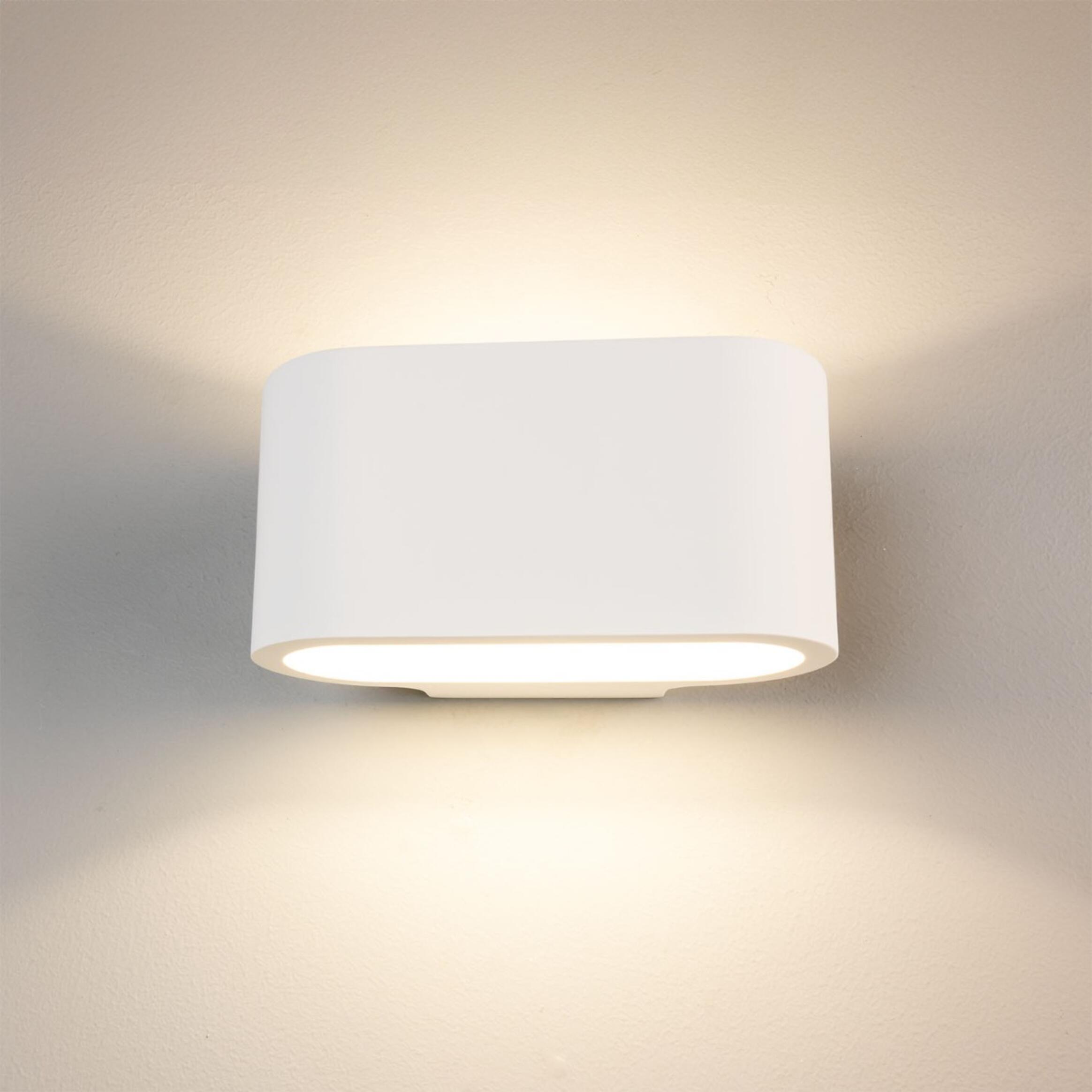 Innsbruck Elliptical Plaster Wall Light 18cm IP20