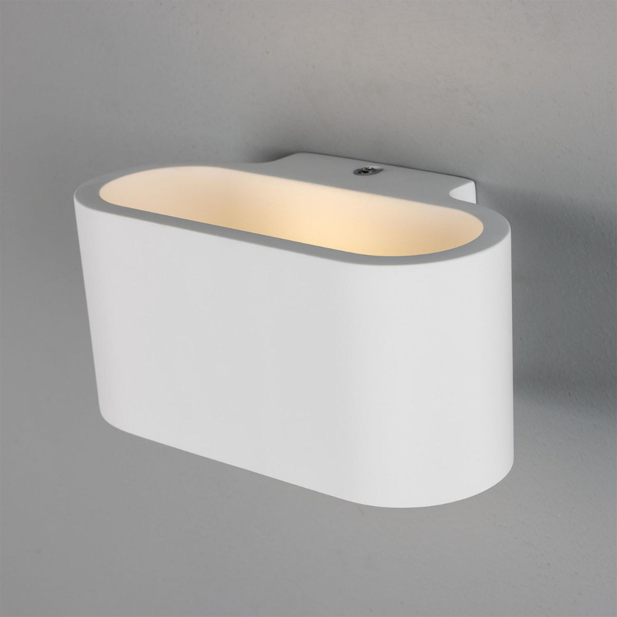 Innsbruck Elliptical Plaster Wall Light 18cm IP20