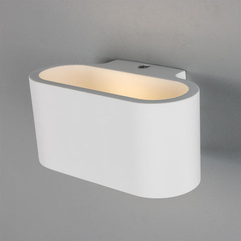 Innsbruck Elliptical Plaster Wall Light 18cm IP20