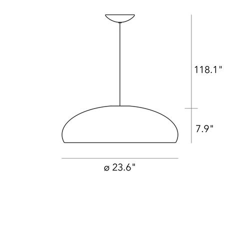 PANGEN Suspension Lamp - Historical Archive Pendant FontanaArte   