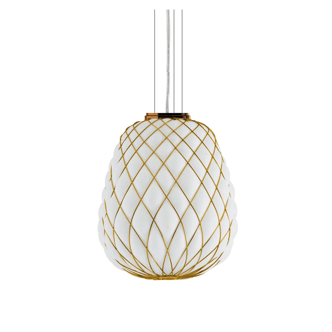 PINECONE Pendant - Paola Navone Pendant FontanaArte Large Gold-White 