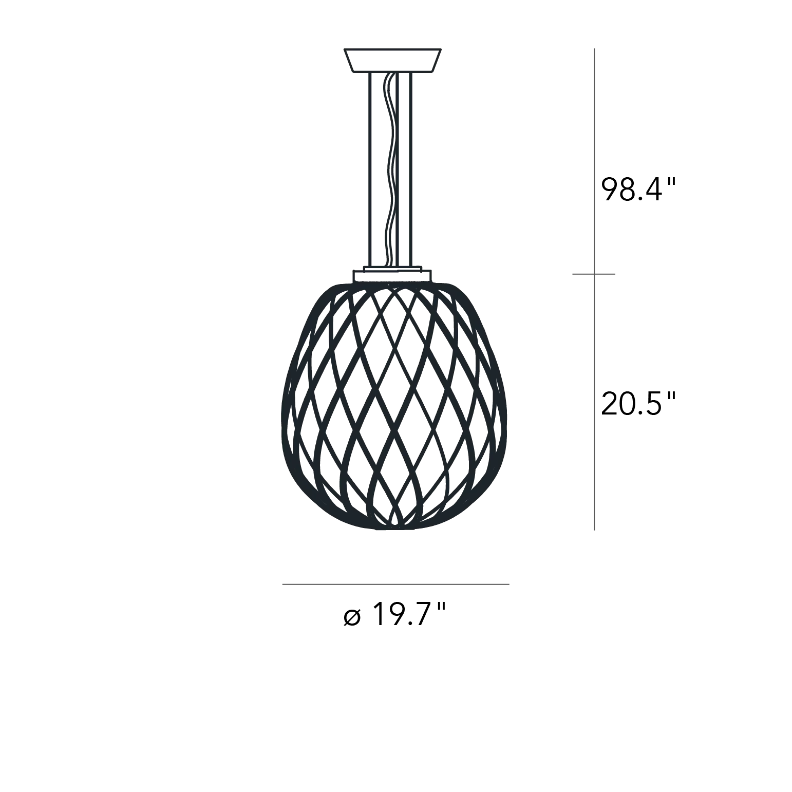 PINECONE Pendant - Paola Navone Pendant FontanaArte   