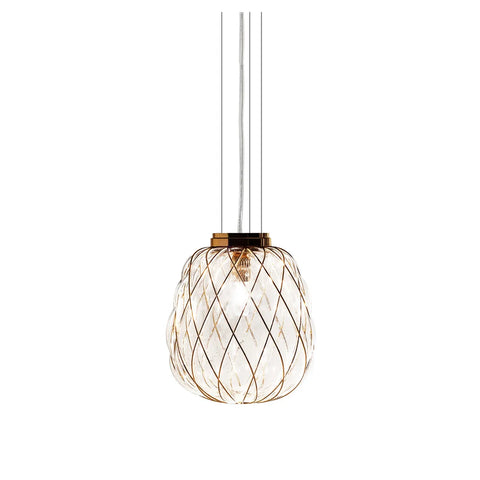 PINECONE Pendant - Paola Navone Pendant FontanaArte Medium Transparent-Gold 