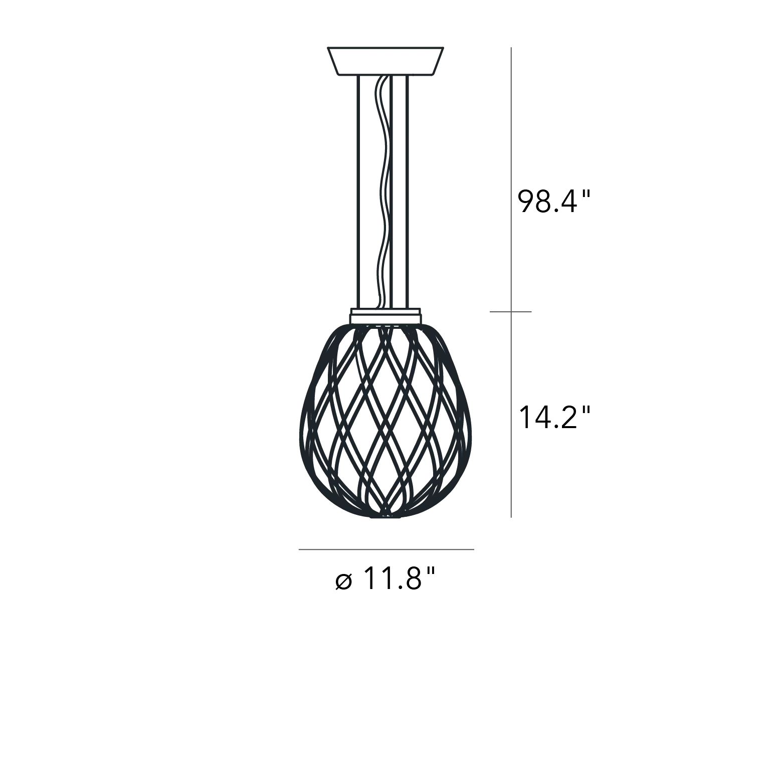 PINECONE Suspension Lamp - Paola Navone Pendant FontanaArte   