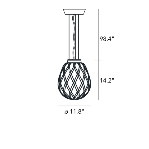 PINECONE Suspension Lamp - Paola Navone Pendant FontanaArte   