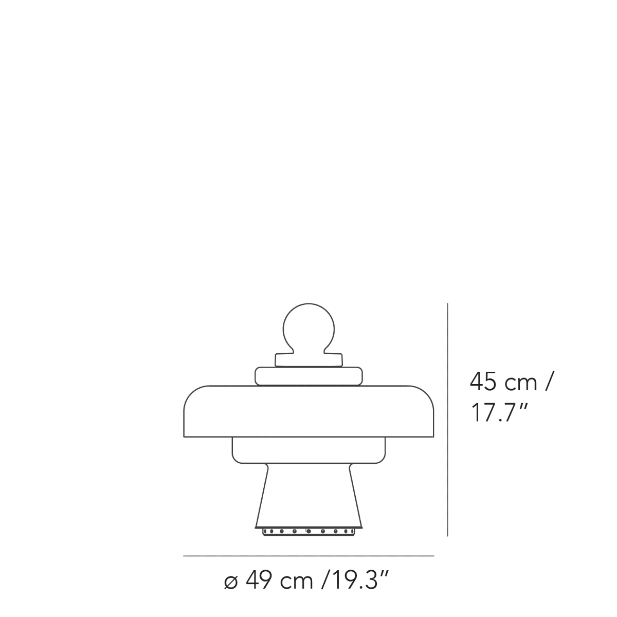 REGINA - Bobo Piccoli Table Lamps FontanaArte   