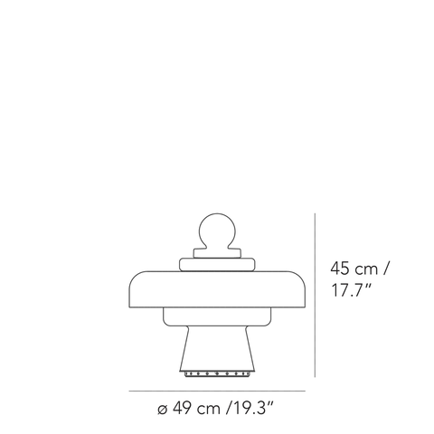 REGINA - Bobo Piccoli Table Lamps FontanaArte   