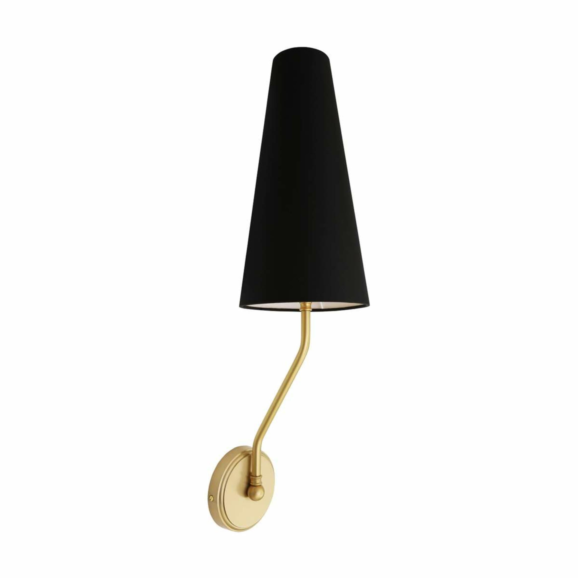 Rhyl Wall Light Wall Light Mullan Lighting Satin Brass