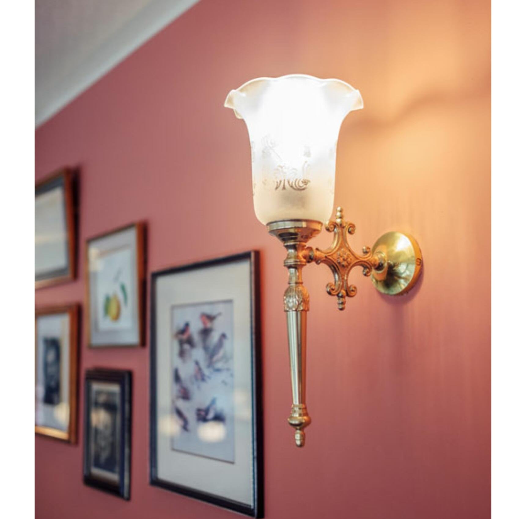 Allen Wall Light Wall Light Mullan Lighting Antique Brass