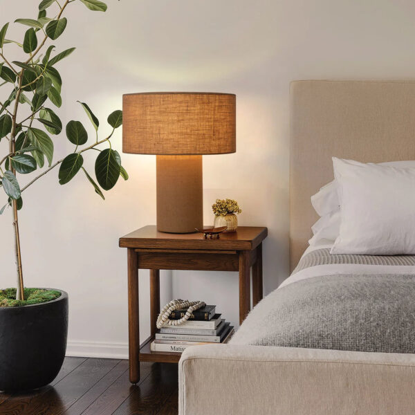 Moonlight Woven Burlap - Table Lamp