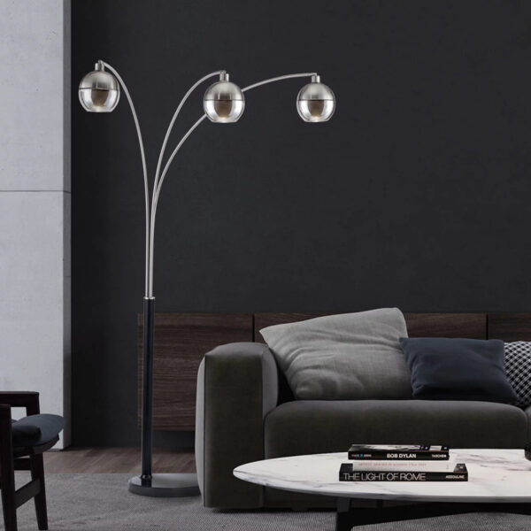 Orson 3 Light Arc Floor Lamp
